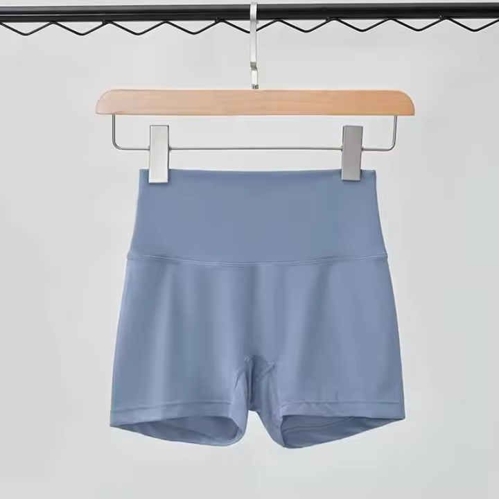 Gymtub - Pantalones cortos de tres cuartos para mujer, cintura alta, color melocotón, desnudo, para correr, hacer ejercicio, secado rápido - 1