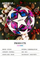 MYOKIA-Balón de fútbol de cuero, diseño sin costuras, tamaño estándar 5, duradero y duradero, 1 Pieza - details 0