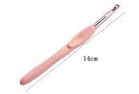 Agujas de Crochet Ergonomicas de Aluminio con Empuñadura de Goma Suave Set de 8 Piezas para Costura y Artesanía - details 1
