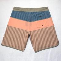 Traje de baño a rayas para hombre, de alta elasticidad, secado rápido, impermeable, tipo bermuda. - details 2
