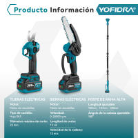YOFIDRA-motosierra eléctrica telescópica sin escobillas, podadora escalable 3 en 1, tijeras de corte, herramienta de jardín para pasadores de batería Makita - details 1