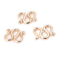 Cierre de latón color oro de 18K en forma de S y M para pulseras y collares, suministros para la fabricación de joyería, accesorios para bricolaje. - details 58