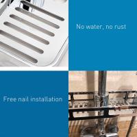 Organizador de baño multifunción, soporte extraíble de barra de elevación, soporte de jabón sin perforación, estante de ducha, bandeja de almacenamiento - details 2
