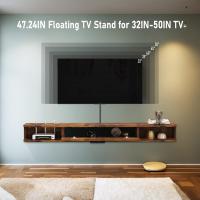 Estantería de TV flotante de madera, estante de TV de pared, mueble de TV, colgante, madera, estantería, pared, mueble de TV, soporte para TV, pared, muebles, TV, mueble de TV, armario con puertas - details 1