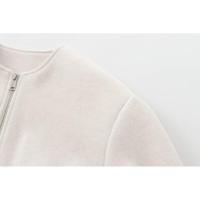 BUNO-Chaquetas Bomber rojas con cremallera para mujer, chaquetas recortadas suaves, chaqueta deportiva de manga larga para mujer, novedad en prendas de vestir exteriores 2025 - details 22