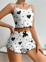 Conjunto de Pijamas para Mujer de 2 Piezas Ropa de Dormir Suave sin Mangas y Pantalones Cortos - details 2