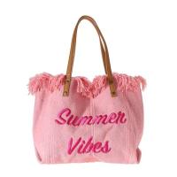 2025 nueva playa Bohemia Fashion Alphabet Design sense tote bolso lleno de bolsas de compras portátiles de gran capacidad bolso de hombro (Regalo 2 piezas) - details 6