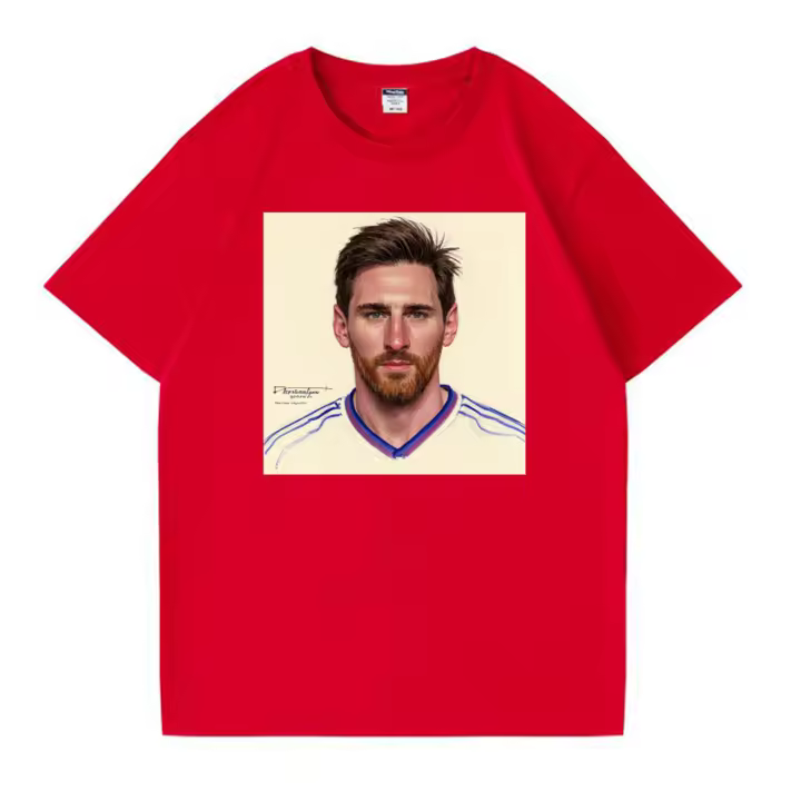 2025 Camiseta para hombre Camiseta negra pura 100% algodón Camisetas Messi blanco última novedad camiseta de fútbol Camiseta de fútbol - 1