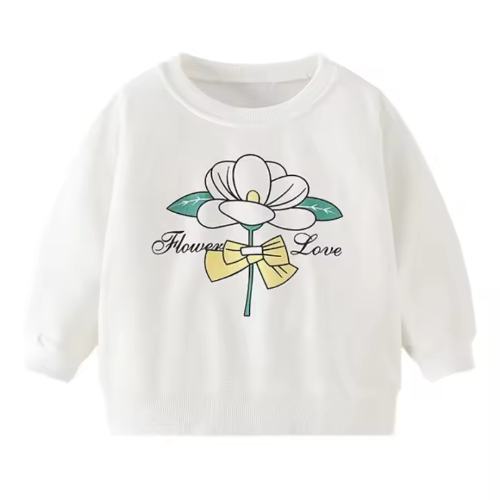 Sudaderas Casuales para Niños con Capucha Estampada de Dibujos Animados para Niñas y Niños Máquina de Lavado Algodón 95% Cómodo Cuello Redondo - 1