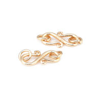 Cierre de latón color oro de 18K en forma de S y M para pulseras y collares, suministros para la fabricación de joyería, accesorios para bricolaje. - details 33