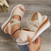 Sandalias de tacón de cuña de verano para mujer - details 5