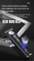 Kemei-cortadora de pelo eléctrica profesional, máquina de corte de pelo sin cable, recargable, con pantalla LCD de 7000RPM - details 3