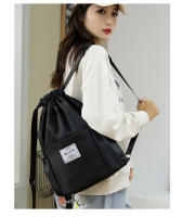 Bolso de mujer nueva moda mochila de cubo de agua Simple ligero con cordón de tela Oxford mochila de viaje bolso de escuela para estudiantes - details 19