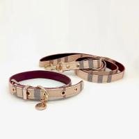Conjunto de Collar y correa para mascotas, Collar ajustable de cuero, suministros para perros medianos y grandes, regalo para perros - details 1