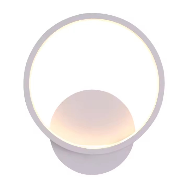 Aplique de pared Goeco blanco 19,5cm diámetro 12W luz cálida - 1