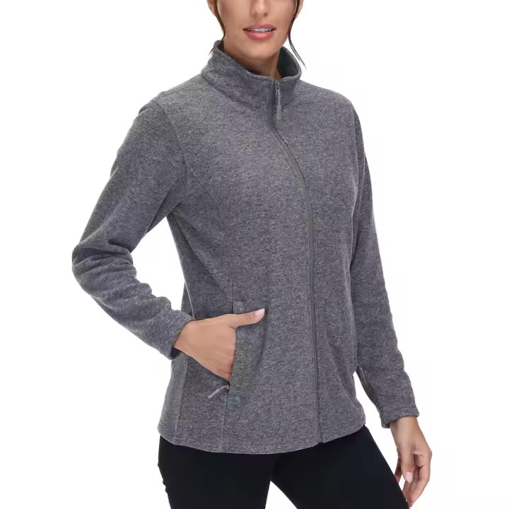 MAGCOMSEN Chaquetas de forro polar ligeras Abrigo deportivo para mujer - 1