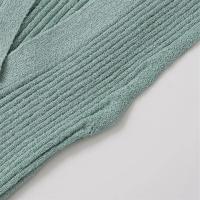 Vestido largo de punto con cuello en V Moda de verano para mujer Material de poliéster sin mangas - details 4