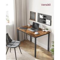 Mesa de Comedor, Mesa de Cocina, 70 x 110 x 77 cm, Mesa de Comedor para 4 Personas, Escritorio de Salón, para Comedor, Cocina, Industrial, Marrón Rústico y Negro Mate KDT081B01 - details 3