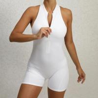 Conjuntos de Yoga de una pieza para mujer, ropa sin mangas, chaleco, mono corto de ejercicio, deporte, gimnasio, entrenamiento, Fitness, pantalones con espalda cruzada, 2025 - details 22
