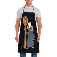 Unisex Ratatouille Remy con cuchara delantal adultos mujeres hombres Chef Tablier cocina para cocinar película animada pintura - details 10
