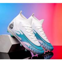 Zapatos cómodos con pinchos de fútbol para hombre, ligeros y de caña alta para mujer, calzado deportivo de entrenamiento - details 16