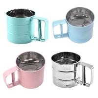 Tamiz de harina de acero inoxidable, tamiz de polvo de taza, Gadget de cocina de malla para pasteles, tamiz de malla de azúcar, tamiz para hornear - details 2