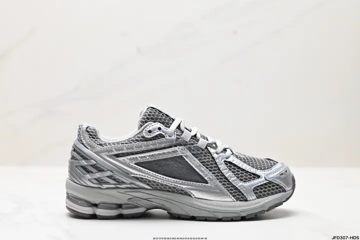 plata líquida de los hombres y las mujeres pareja retro zapatillas de correr lento zapatos casuales - 1