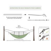 Hamaca de Camping Ultraligera 210T Tela de Nylon Paracaídas Capacidad de 300kg - details 9