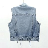 Chaleco Corto para Mujer Moda Coreana, Chaleco sin Mangas de Denim Casual - details 2