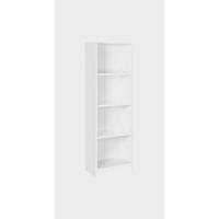 Estante de Libros de 8 Compartimentos Horizontal, Uso Lateral o Vertical, 30 x 97,5 x 100 cm, para Sala de Estar, Oficina, Blanco - details 7