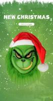 Gorro navideño de Santa Grinch para cosplay de monstruo de pelo verde - details 13