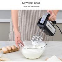 Batidora de Mano Tradicional para Hornear y Cocinar Mezclador de Alimentos con Estuche de Almacenamiento y Accesorios de Acero Inoxidable Gris - details 1