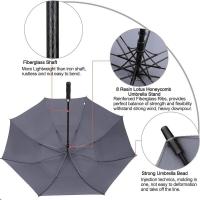 Paraguas de golf con apertura automática, paraguas impermeables a prueba de viento con techo doble extra grande de gran tamaño - details 179