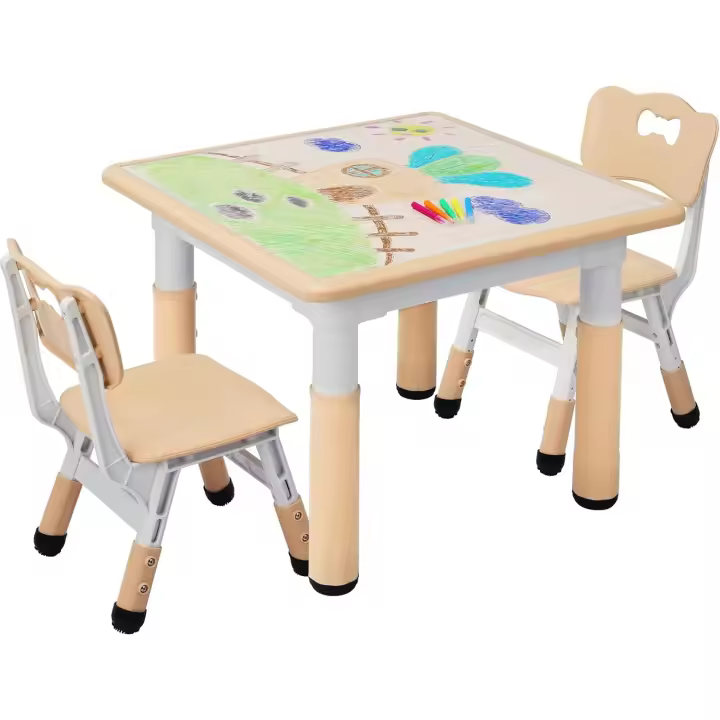 Mesa Infantil Ajustable en Altura Muebles de Plástico para Niños - 1