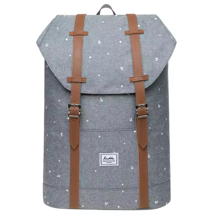 KAUKKO Mochila ligera para exteriores, mochila informal de viaje para ordenador portátil de 15" - 1