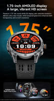 Nuevo reloj inteligente deportivo para hombre 2026 con GPS, pantalla AMOLED elevada, monitor de frecuencia cardíaca, llamadas Bluetooth, resistencia al agua IP68, 1000mAh, brújula, altímetro, reloj inteligente para deportes al aire libre + regalo de moda - details 4