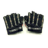 Guantes emisores de luz de 6 colores para DJ, fiesta de música, Cosplay, escenario, actuación, medio dedo, LED, luces láser brillantes - details 8