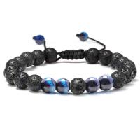Pulseras de piedra natural para hombre y niño, 0,315 pulgadas, ojo de tigre, ágata mate, de roca de lava, regalos de cumpleaños, aniversario, día de San Valentín, para novio o marido - details 8
