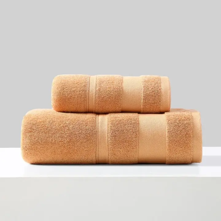 Toallas de cara y mano absorbentes y suaves de algodón, juego de toallas de baño de lujo para Hotel, Spa, sólido y suave - 1