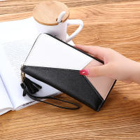 Cartera larga de piel sintética para Mujer, con diseño bolso de mano de borla, tarjetero - details 8