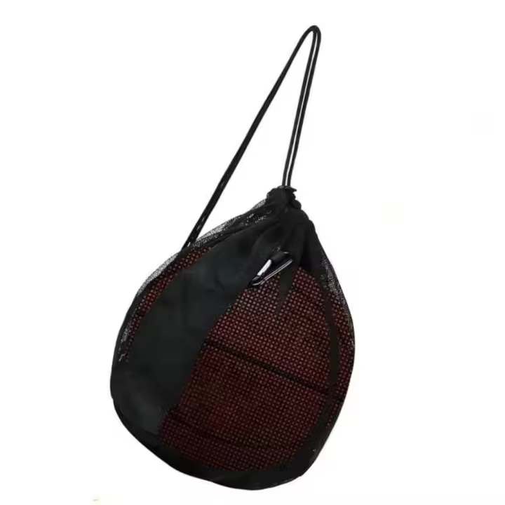 Bolsa de una sola bola, bolsa de malla de baloncesto, bolsas de almacenamiento cruzadas, mochila de baloncesto, Estuche de transporte, organizador deportivo - 1
