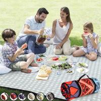 Manta de picnic para exteriores, impermeable, extragrande, esterilla de camping, 4 mm de grosor, 3 capas, embalaje enrollable - details 10