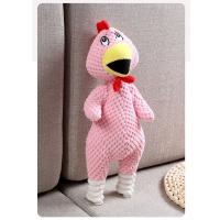 Juguete de peluche masticable con forma de gallo para mascotas, resistente a las mordeduras, creativo, juguete con sonido para apretar, divertido, alivia el aburrimiento, juguete para masticar para perros - details 5
