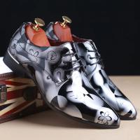 Zapatos Oxford con Patrón Floral para Hombres, calzado Formal con Cordones, Planos, Fiesta de Negocios - details 5