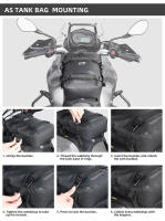Rhinowalk-bolsa de parachoques para motocicleta, resistente al agua, barras de choque con marco de 6L, herramienta de reparación de parachoques, paquete de colocación, bolsa de equipaje para tanque de Motor - details 15