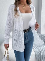Suéter de Punto para Mujer Primavera Otoño Estilo Suelto, Manga Larga, Moda de Oficina, Crochet Ligero - details 10