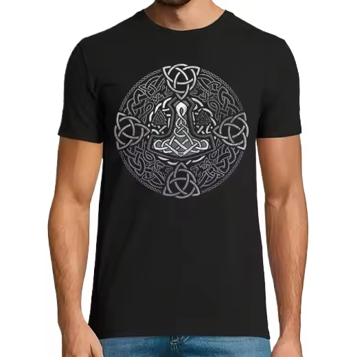 Camisetas God of Thunder hombre clásica premium de vikingos - 1