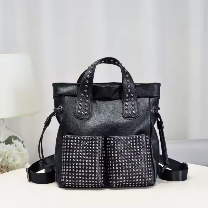 Lady Rehe Suave Versátil Grande Estilo Europeo y Americano Portátil de un solo hombro doble para mujer - 1