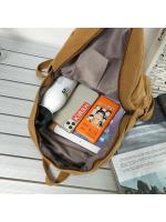 Mochila de Lona Vintage para Mujer Nueva Moda Escolar Bolsa de Laptop para Viajes - details 3