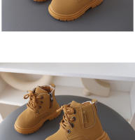 Botas de niña Martin primavera-otoño Zapatillas individuales de cuero británico antideslizantes - details 8